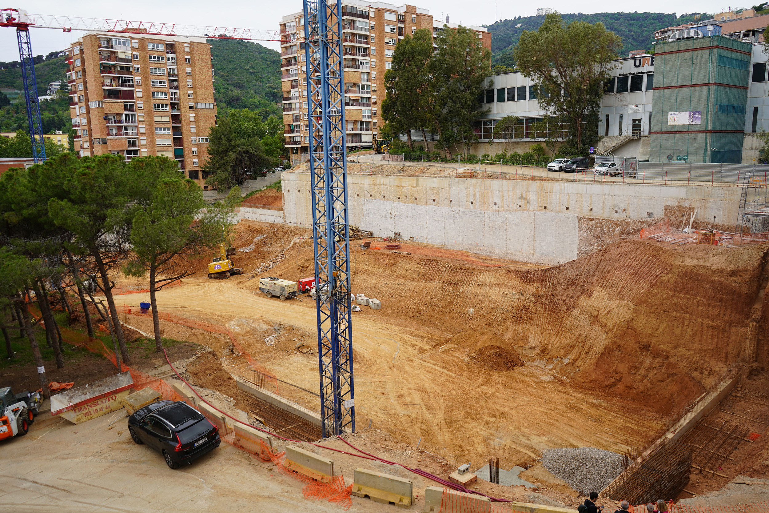 Obres nou edifici de recerca Vall d'Hebron