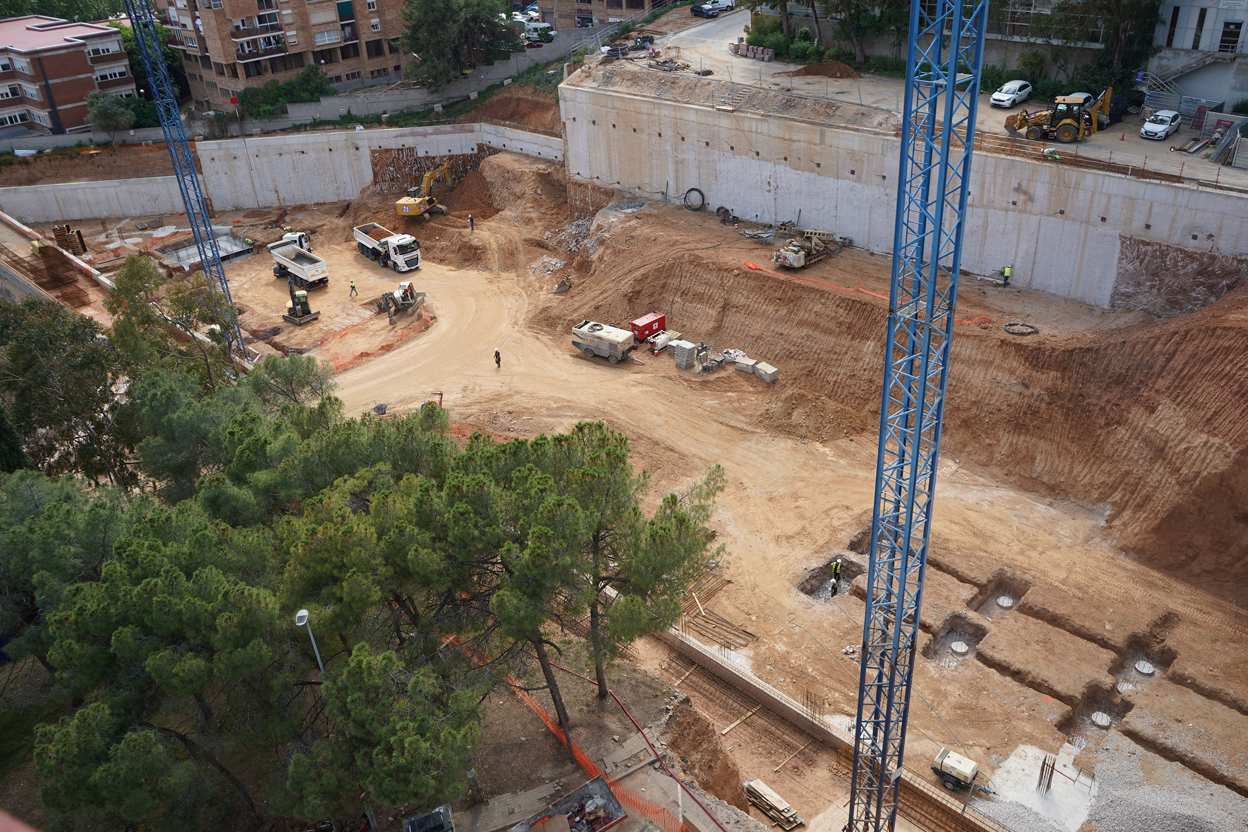 Obres nou edifici de recerca Vall d'Hebron