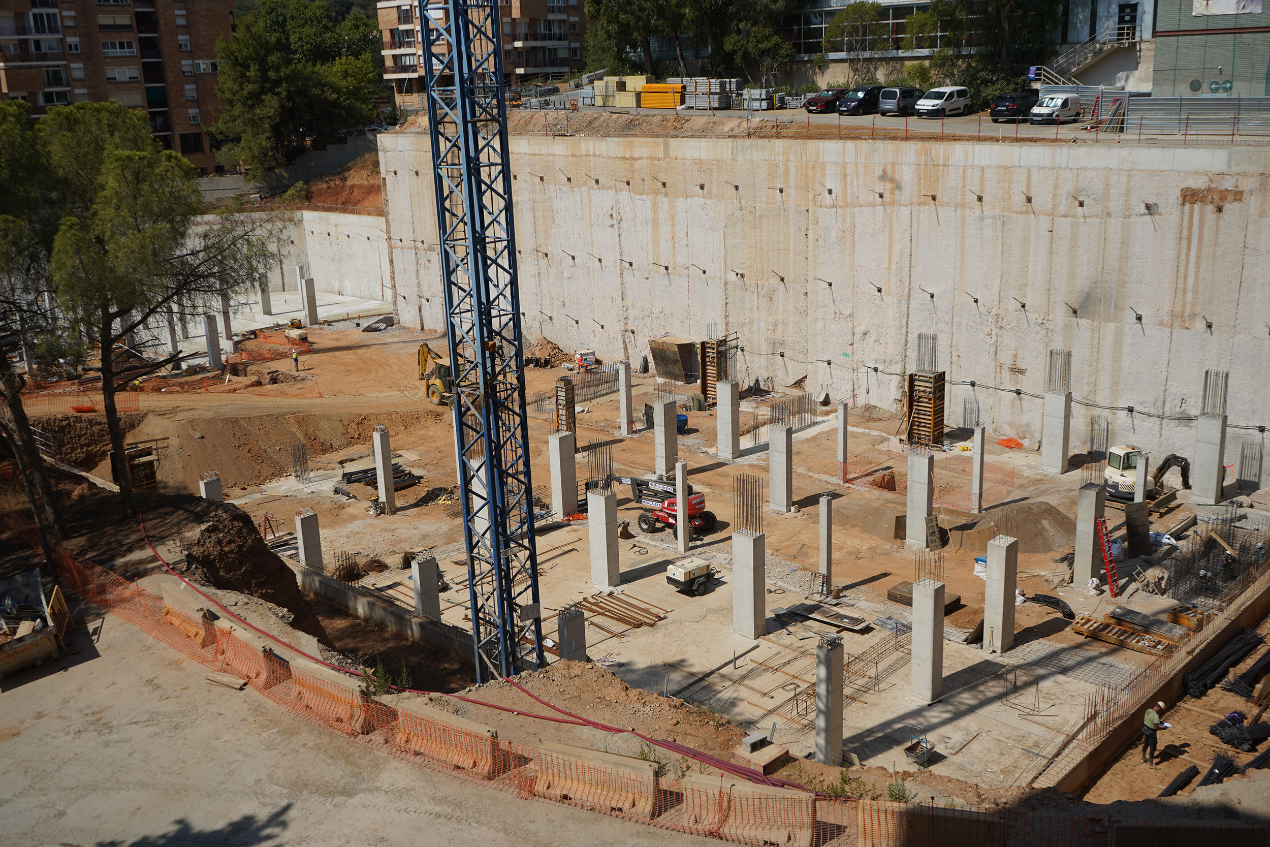 Obres nou edifici de recerca Vall d'Hebron