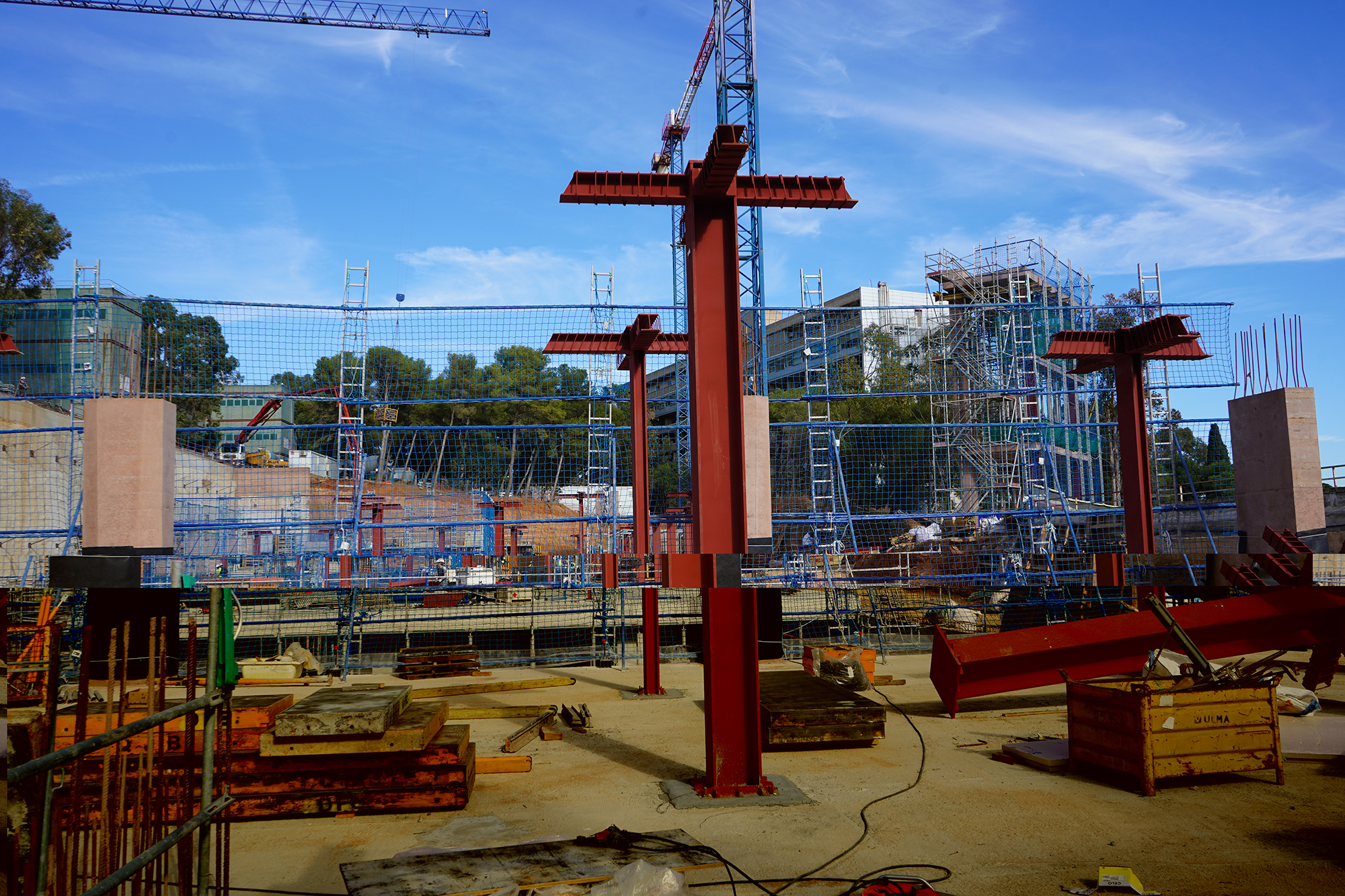 Obres nou edifici de recerca Vall d'Hebron