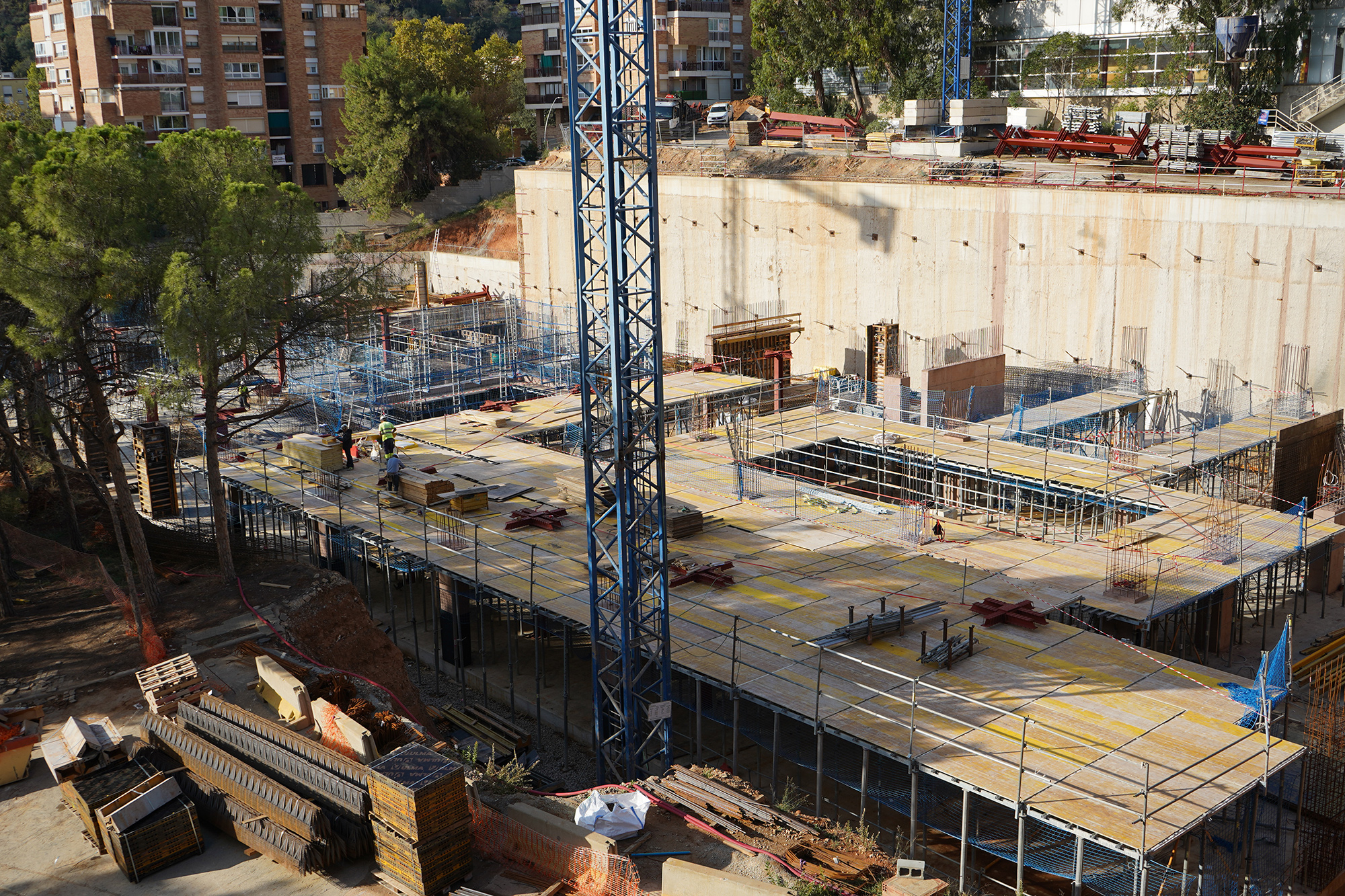 Obres nou edifici de recerca Vall d'Hebron