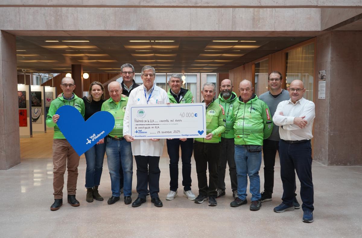 Donació Pedaleando por la ELA