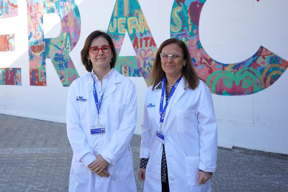 Nerea Maiz Elizaran cap de grup i Anna Suy Franch investigadora principal del grup de Medicina Materna y Fetal del VHIR