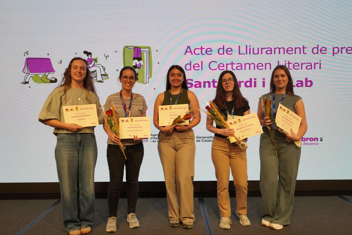 Guanyadores certamen literari Sant Jordi al VHIR