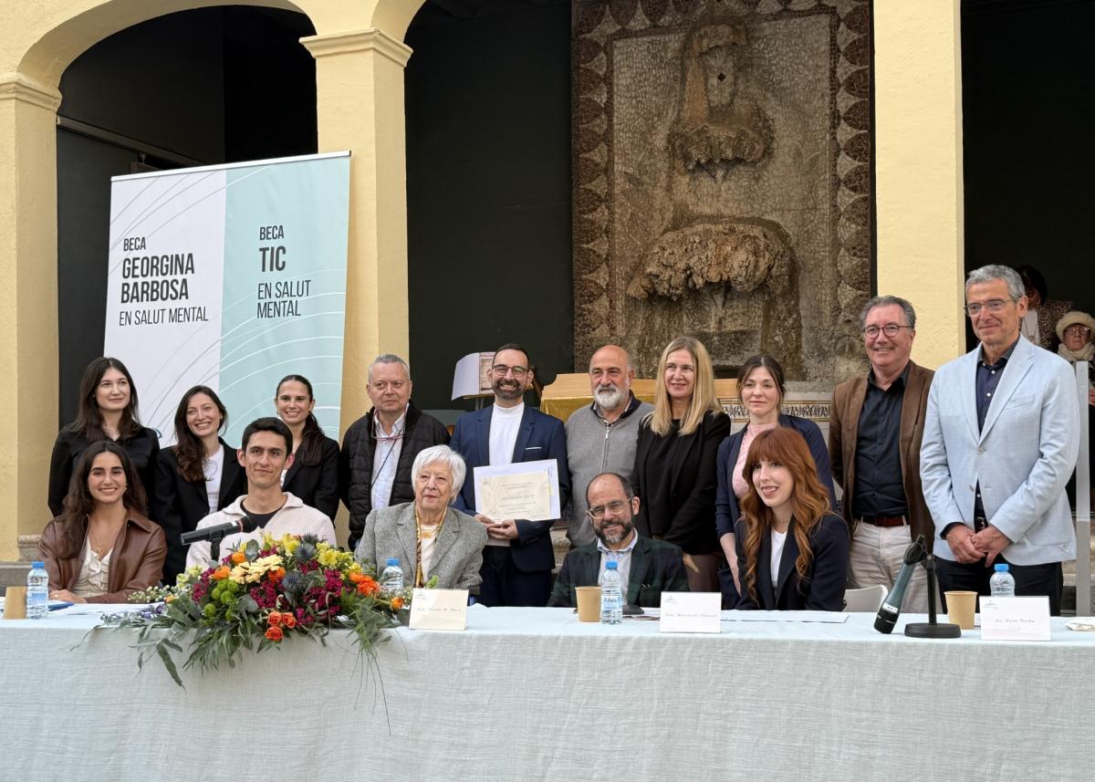 Acte premi beca TIC en Salut Mental