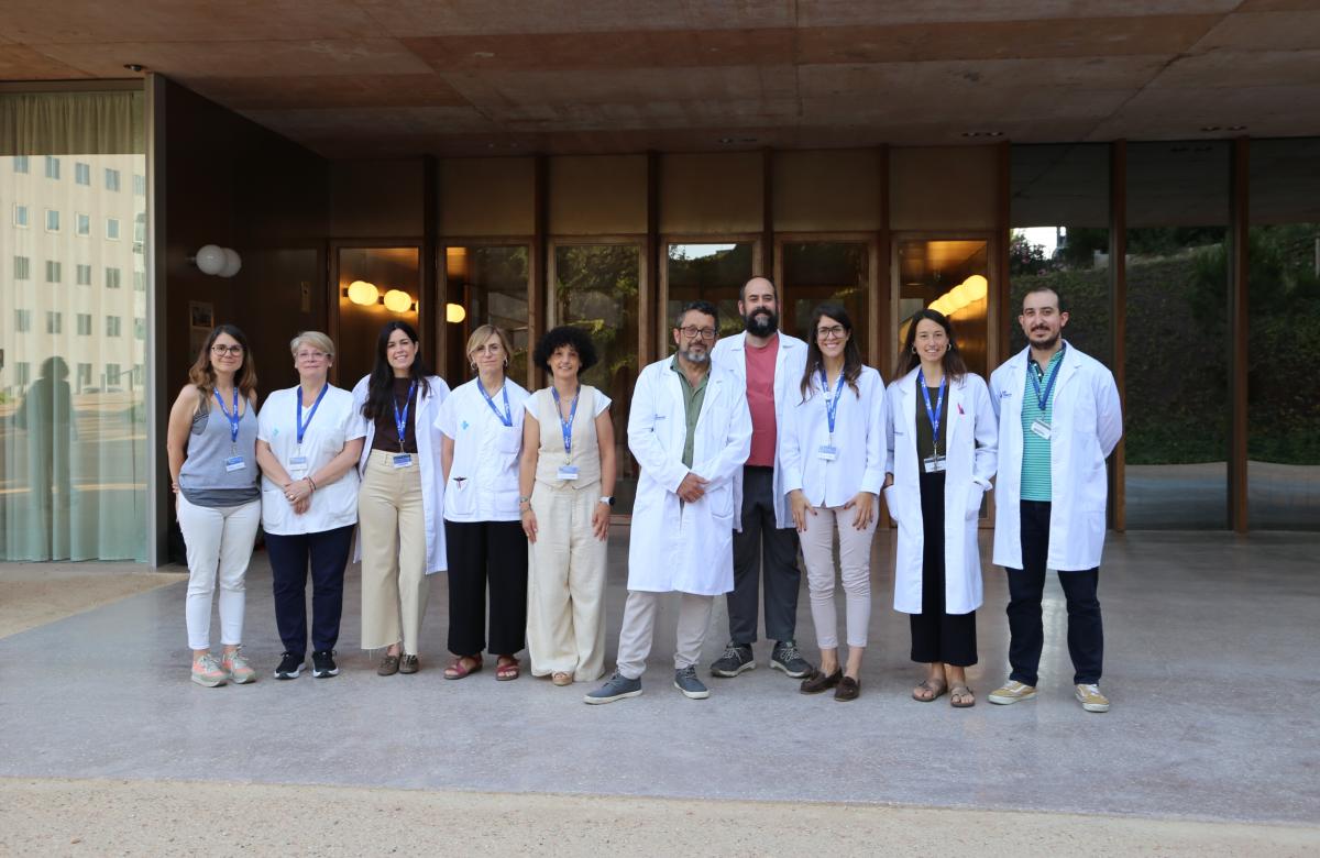 Equip de l'estudi Dragonfly a Vall d'Hebron