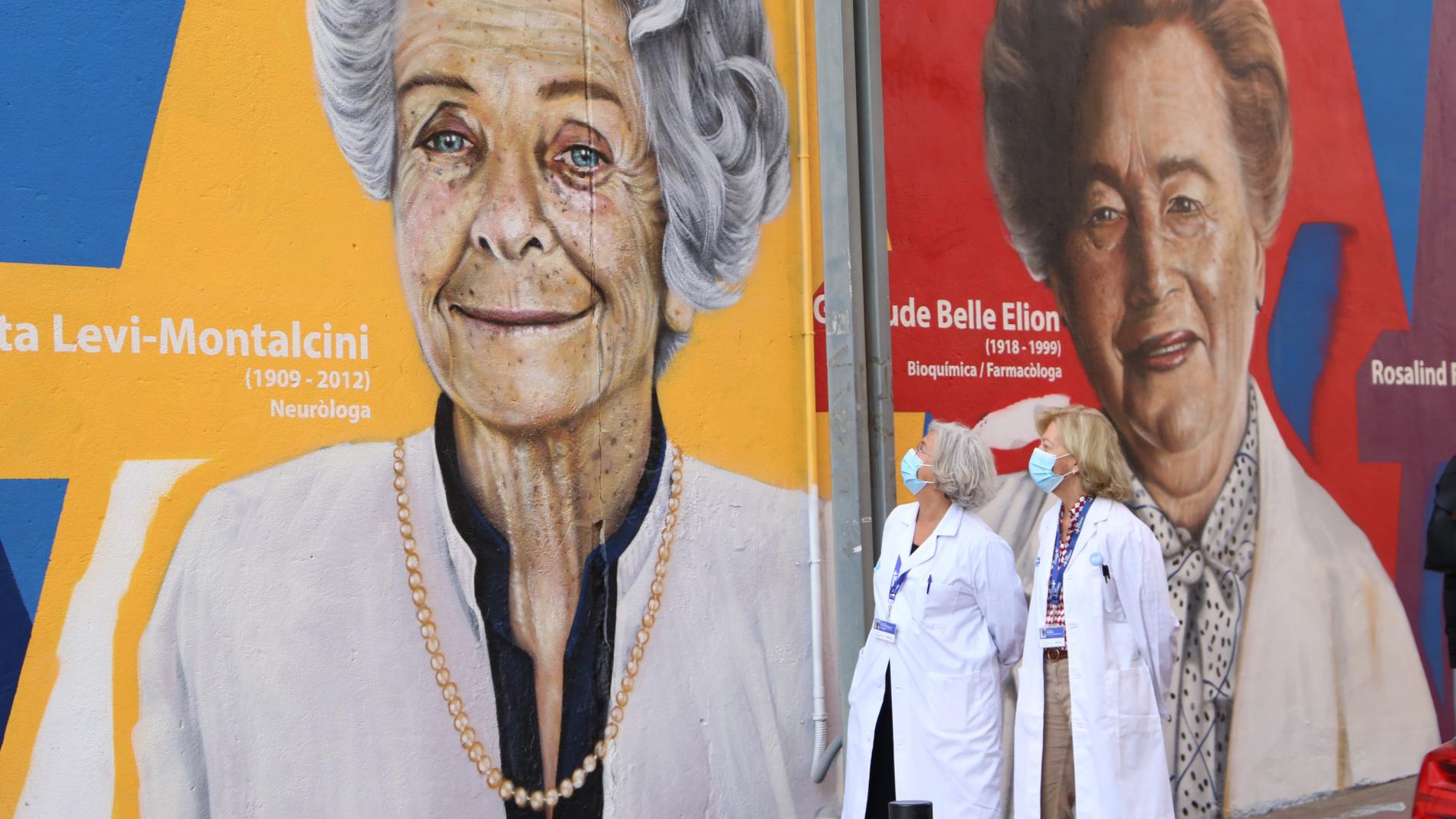 Mural pioneres Vall d'Hebron