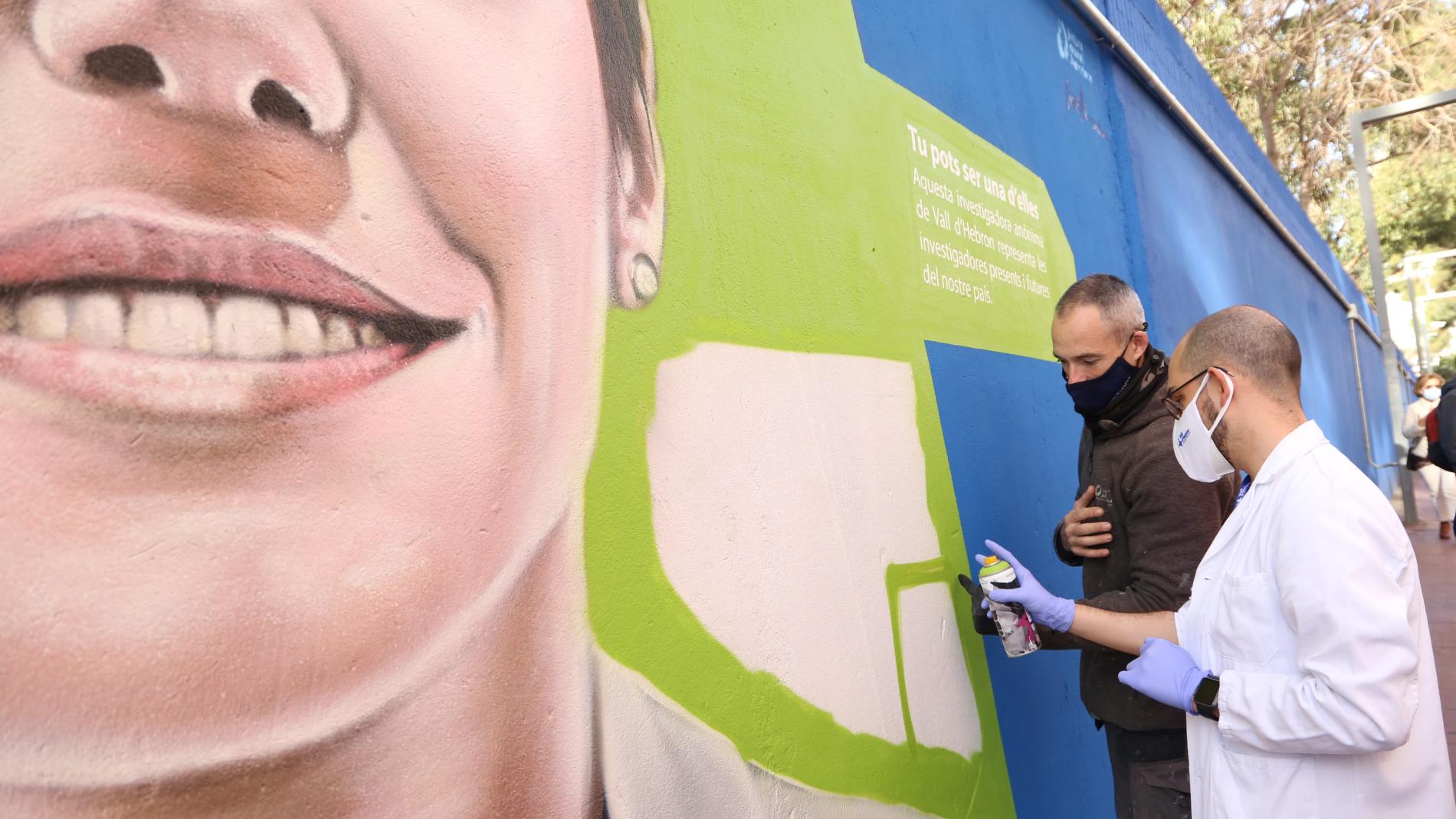 Mural pioneres Vall d'Hebron