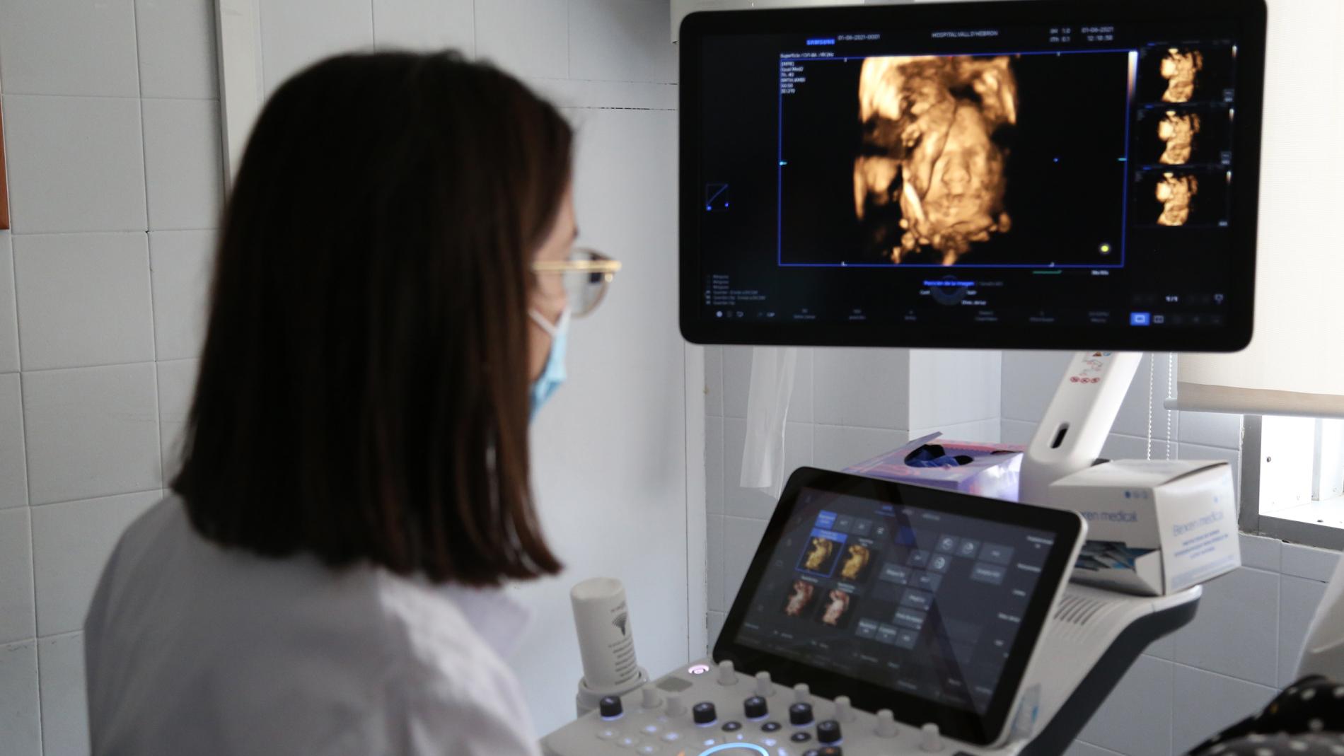 Imatge d'ecografia en embarassada