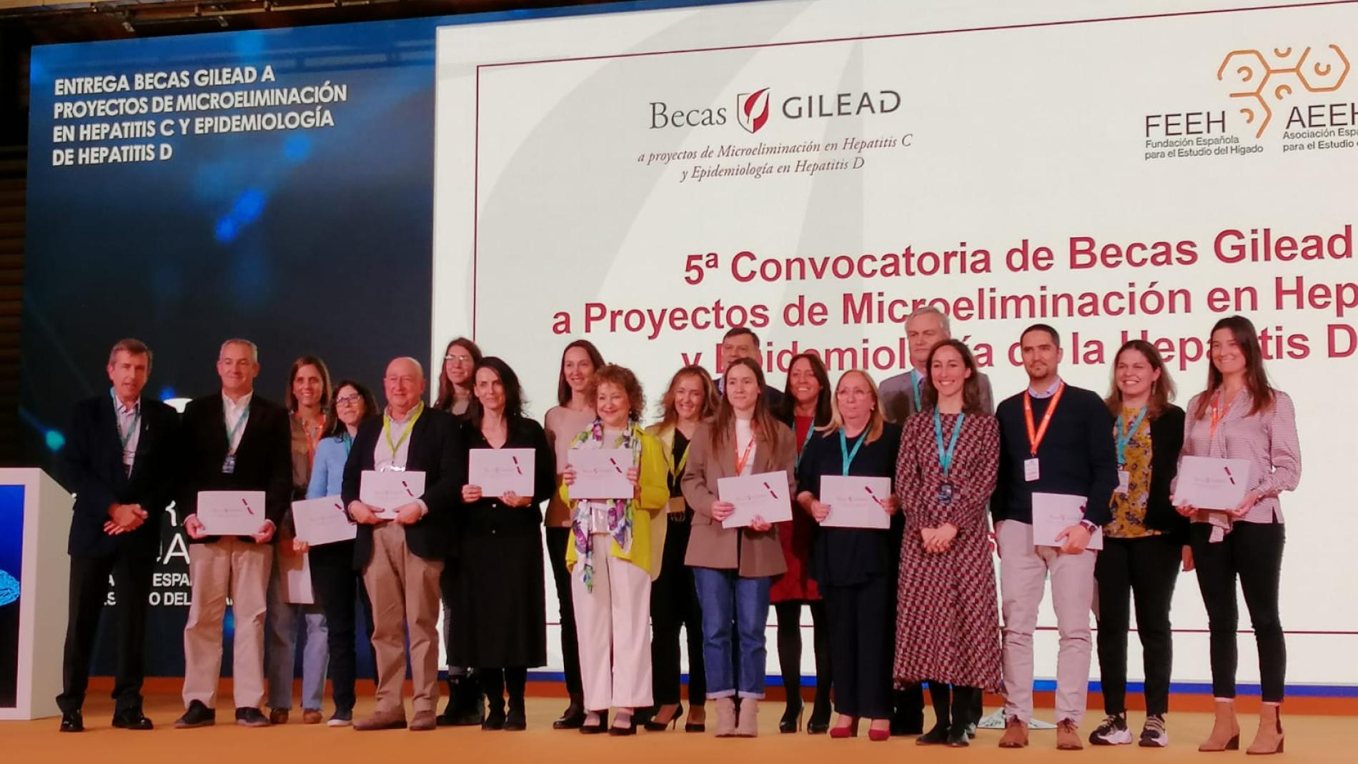 Grup de persones becades amb la Beca Gilead