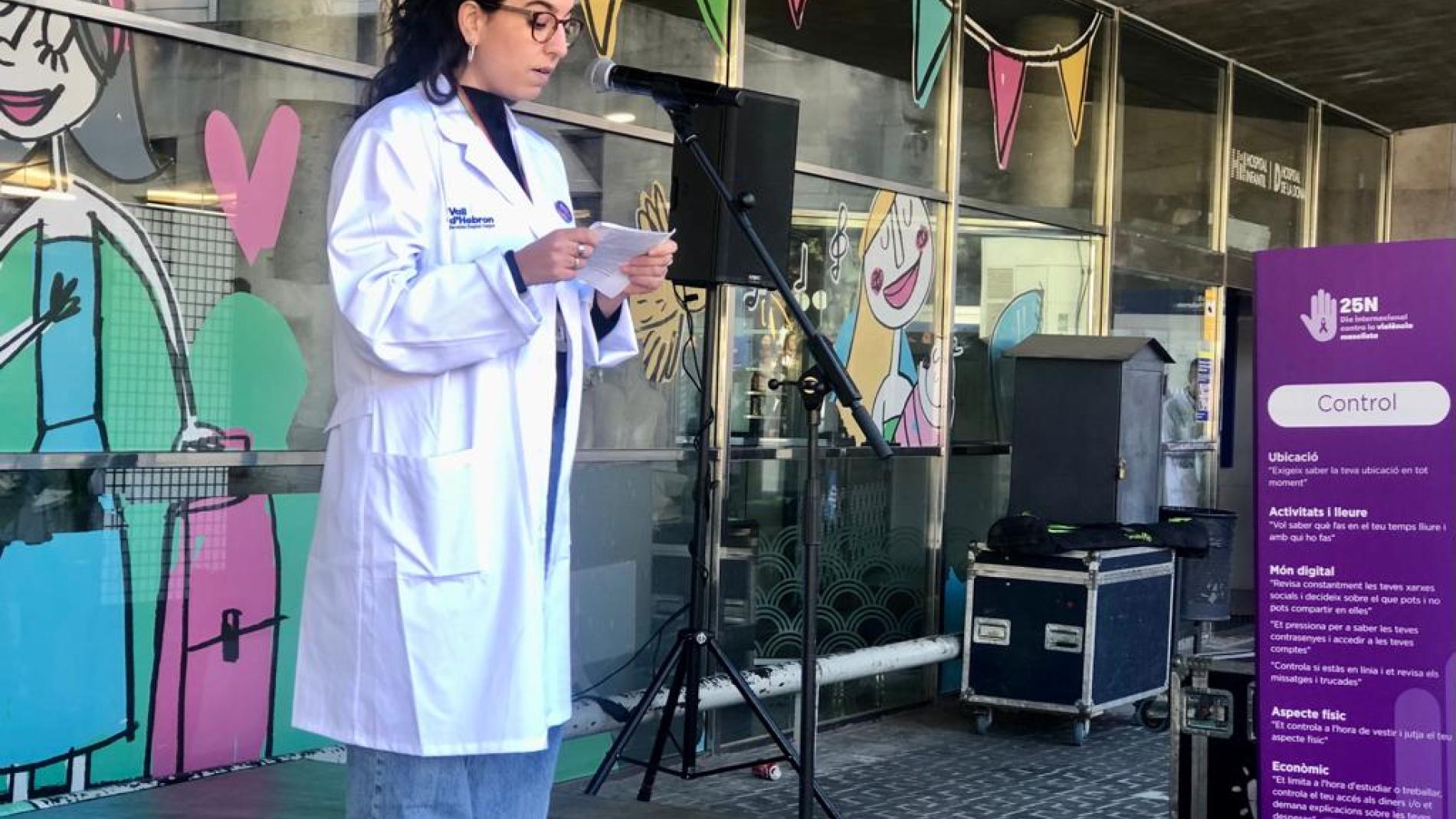 La Dra Carmen Escudero, PhD Student del Grup de Tumors Gastrointestinals Superiors del VHIO