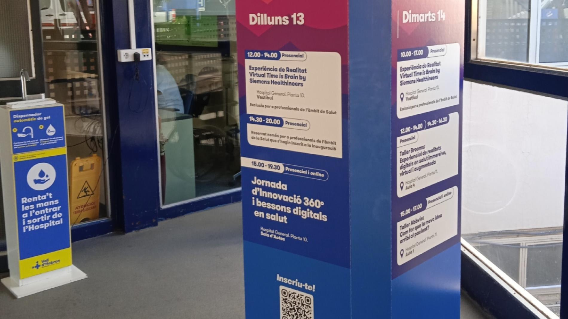 Tótem a l'Hospital de Traumatologia, Rehabilitació i Cremats