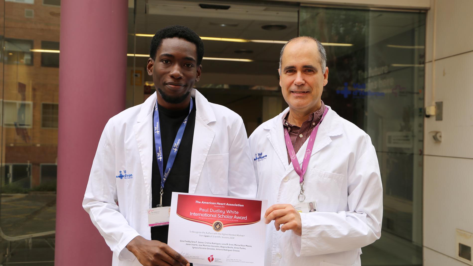 Freddy Ganse i el Dr. Antonio Rodríguez Sinovas