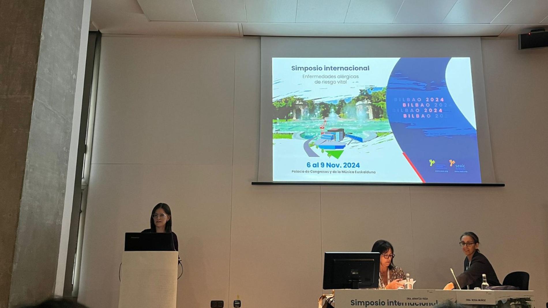 Sofia Carrera a la presetació del Congrès SEAIC