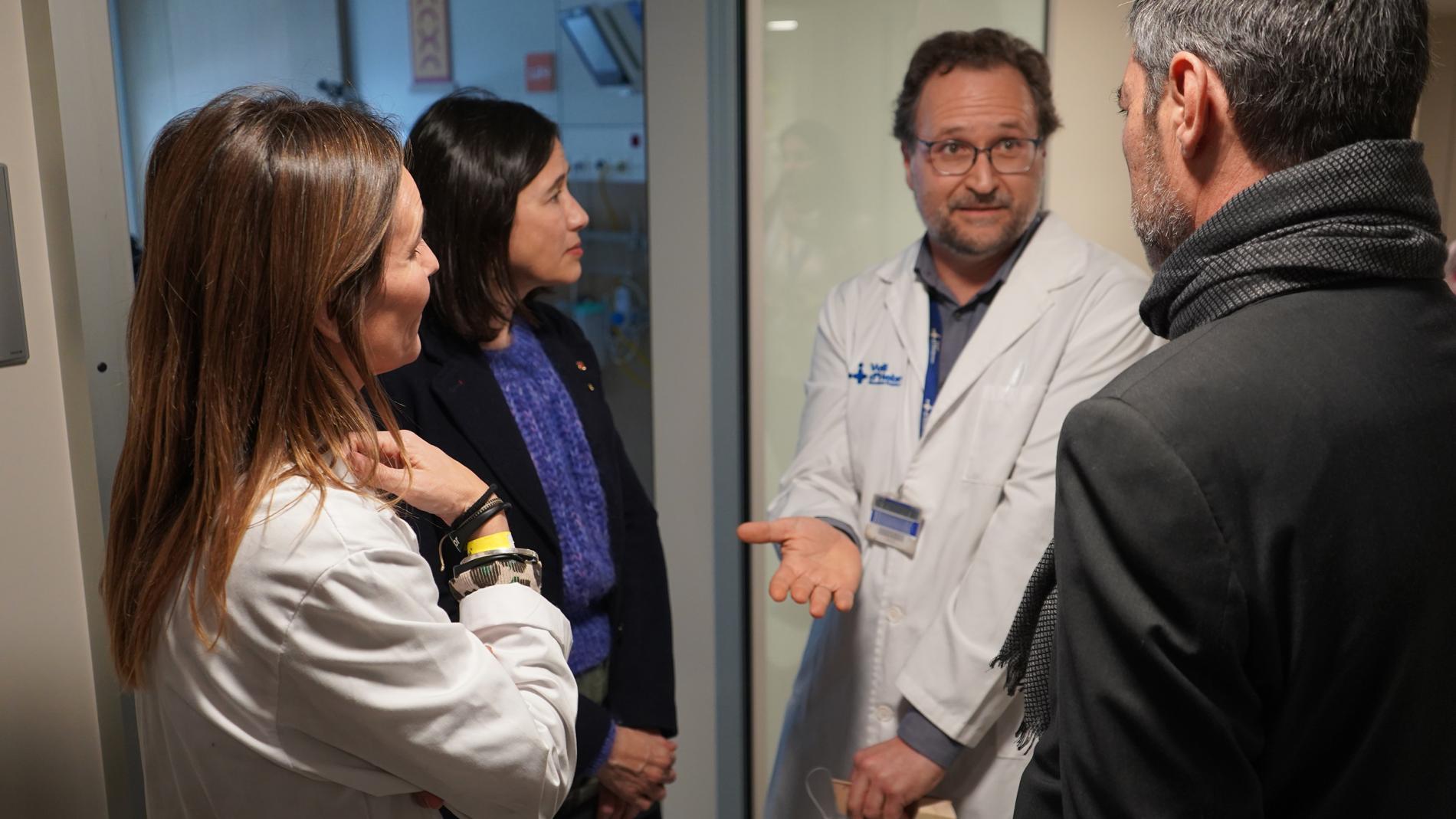 Visita a la Unitat de Trasplantament de Progenitors Hematopoètics de l’Hospital Infantil
