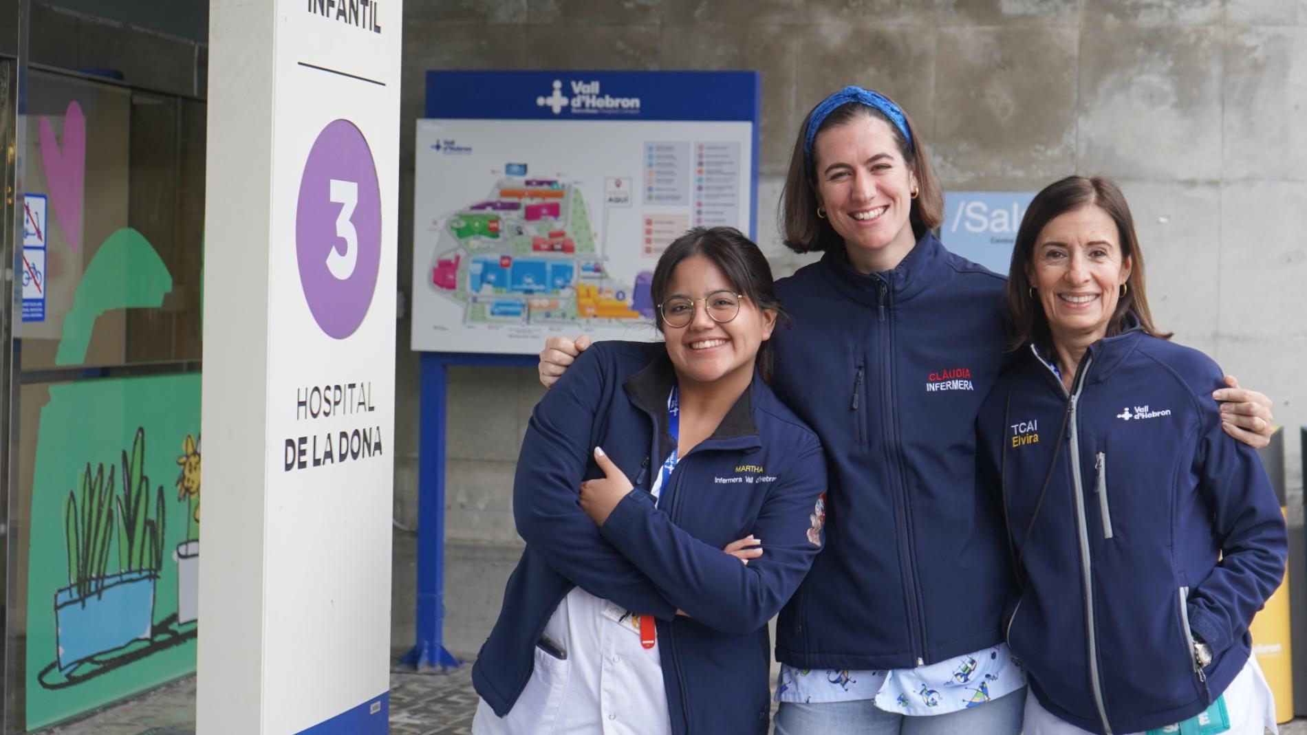 Treballadores de l'Hospital de la Dona