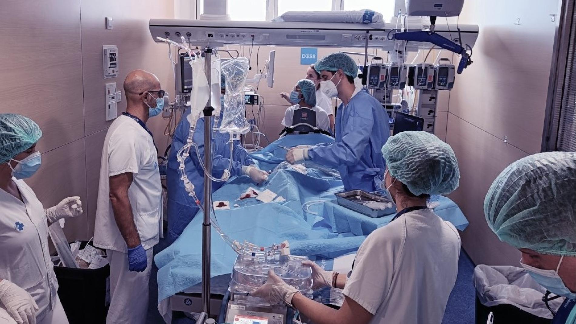 Procediment d'Ecmo a l'Hospital Vall d'Hebron