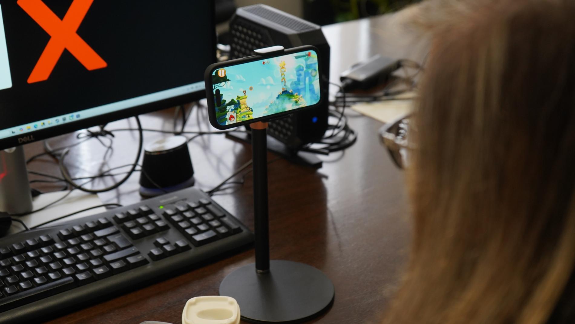 Pacient provant MouthX