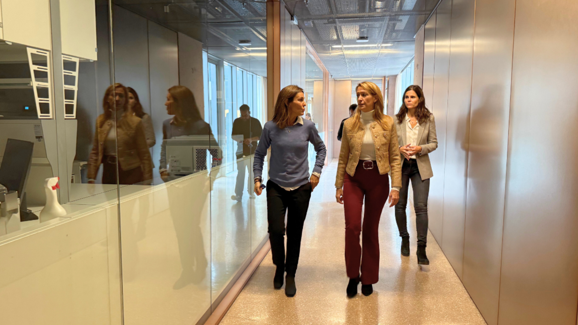 Ma Eugènia Gay amb Begoña Benito