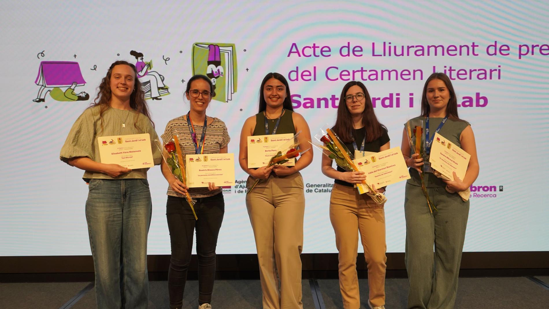 Guanyadores certamen literari Sant Jordi al VHIR