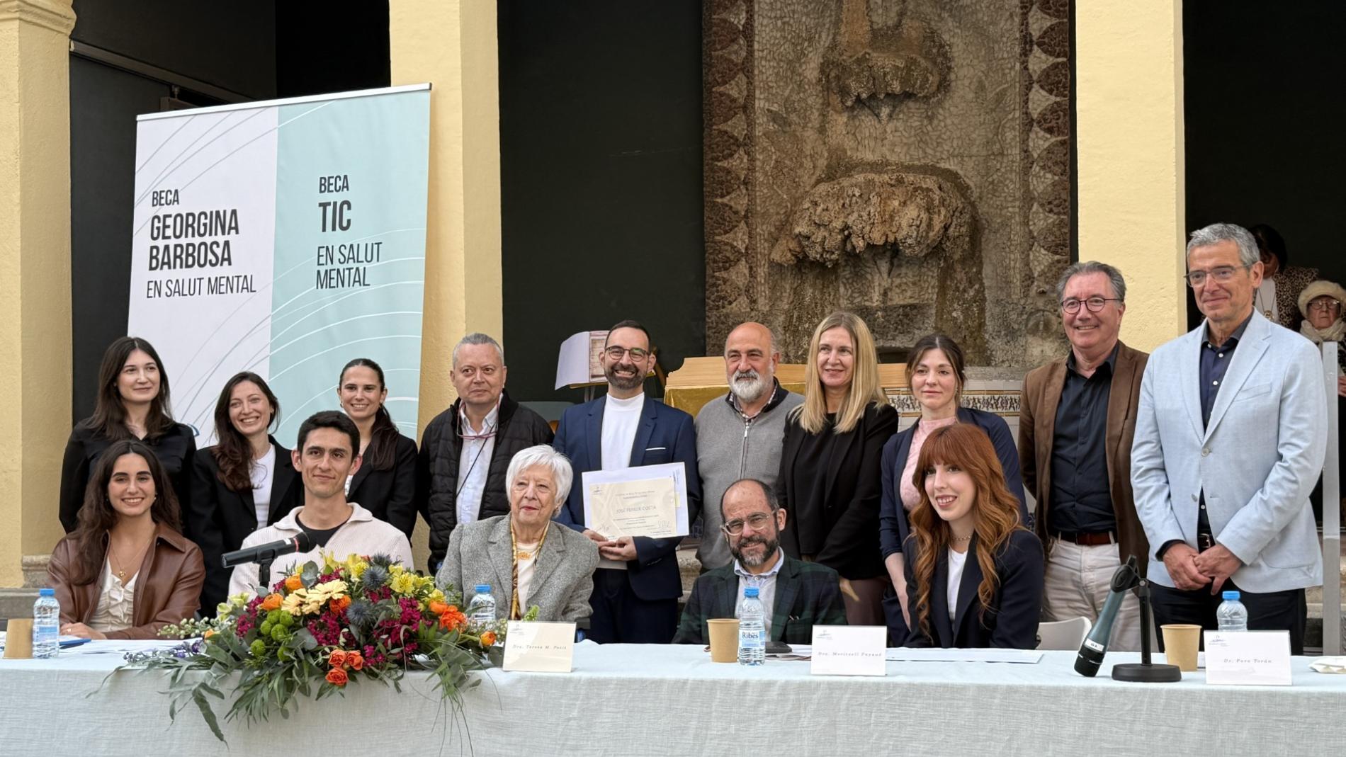 Acte premi beca TIC en Salut Mental