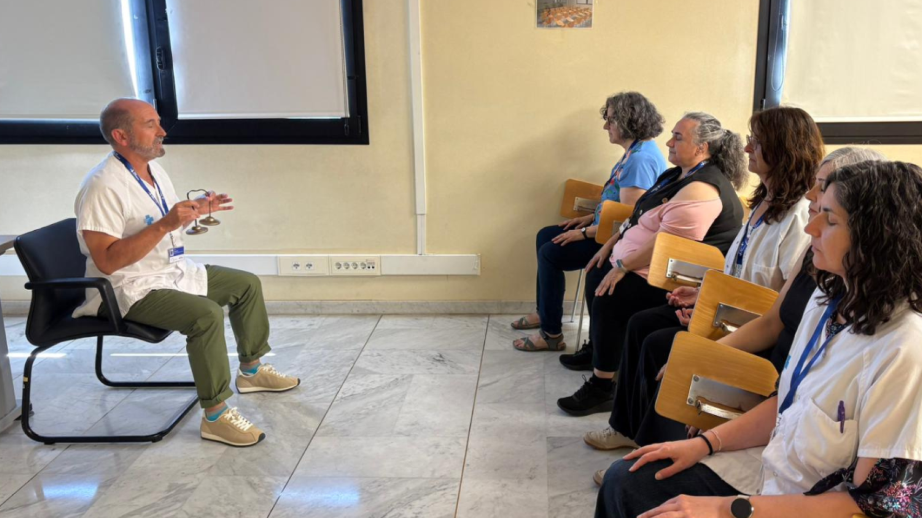 Sessió mindfulness Setmana Sense Fum Vall d'Hebron