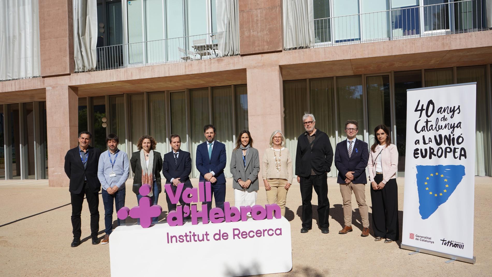 Representants del VHIR, Generalitat de Catalunya, Comissió Europea i BAAS Arquitectura