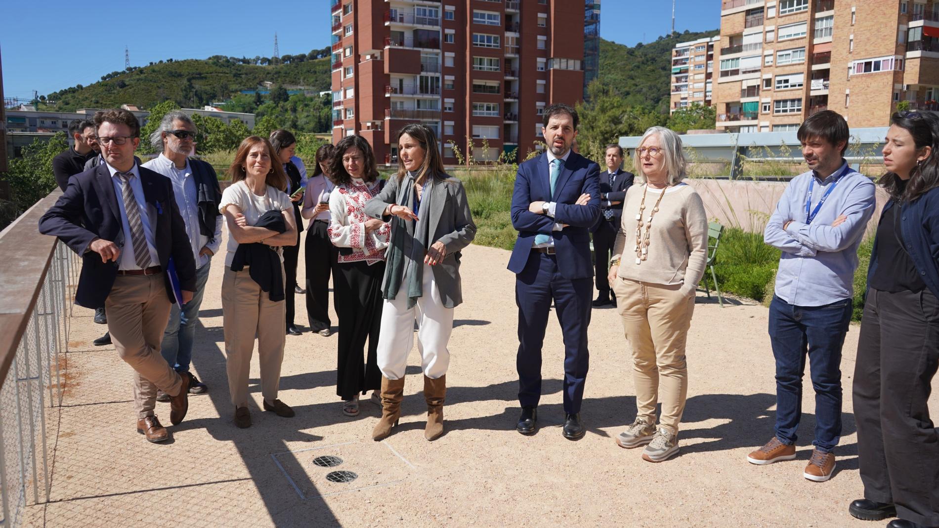 Visita al terrat de l'Edifici Central