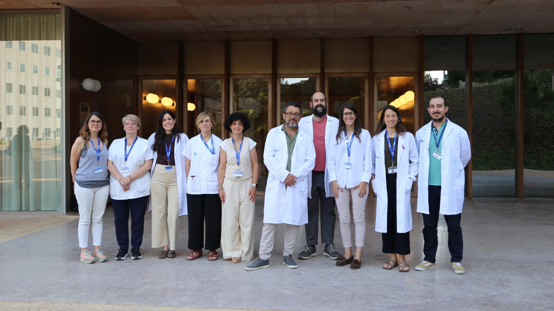 Equip de l'estudi Dragonfly a Vall d'Hebron