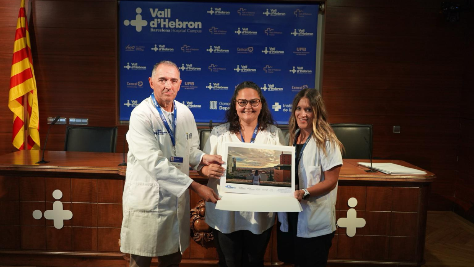 Gerent amb finalista del concurs fotogràfic de Vall d'Hebron 2025