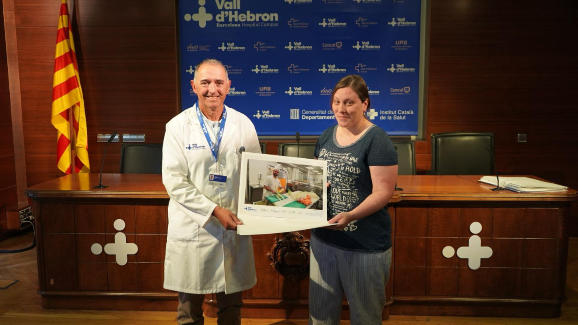 Gerent amb finalista del concurs fotogràfic Vall d'Hebron 2025