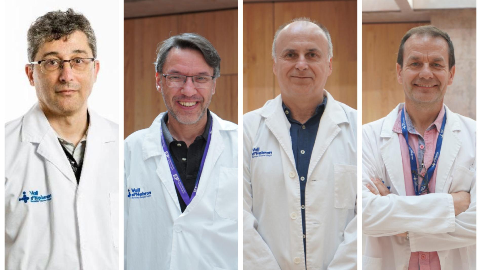 Dr. Miguel Chillón, Dr. Jorge Hernández, Dr. Ramon Martí i Dr. Josep Roma